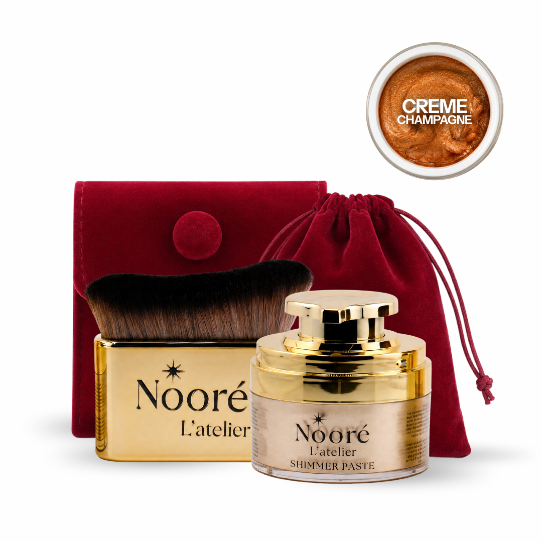 Shimmering Body Paste + Face &amp; Body Kabuki Brush Gift Set