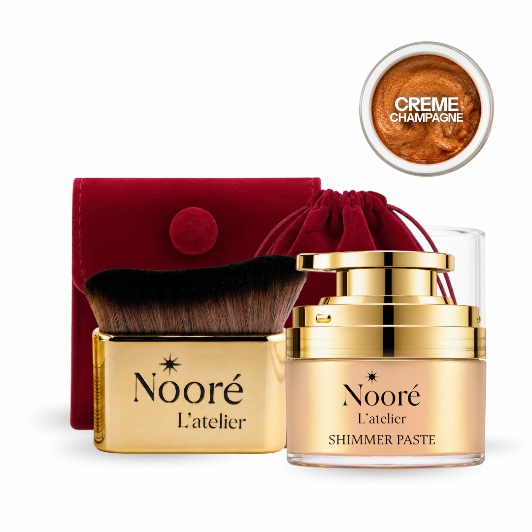 Shimmering Body Paste + Kabuki Brush Gift Set