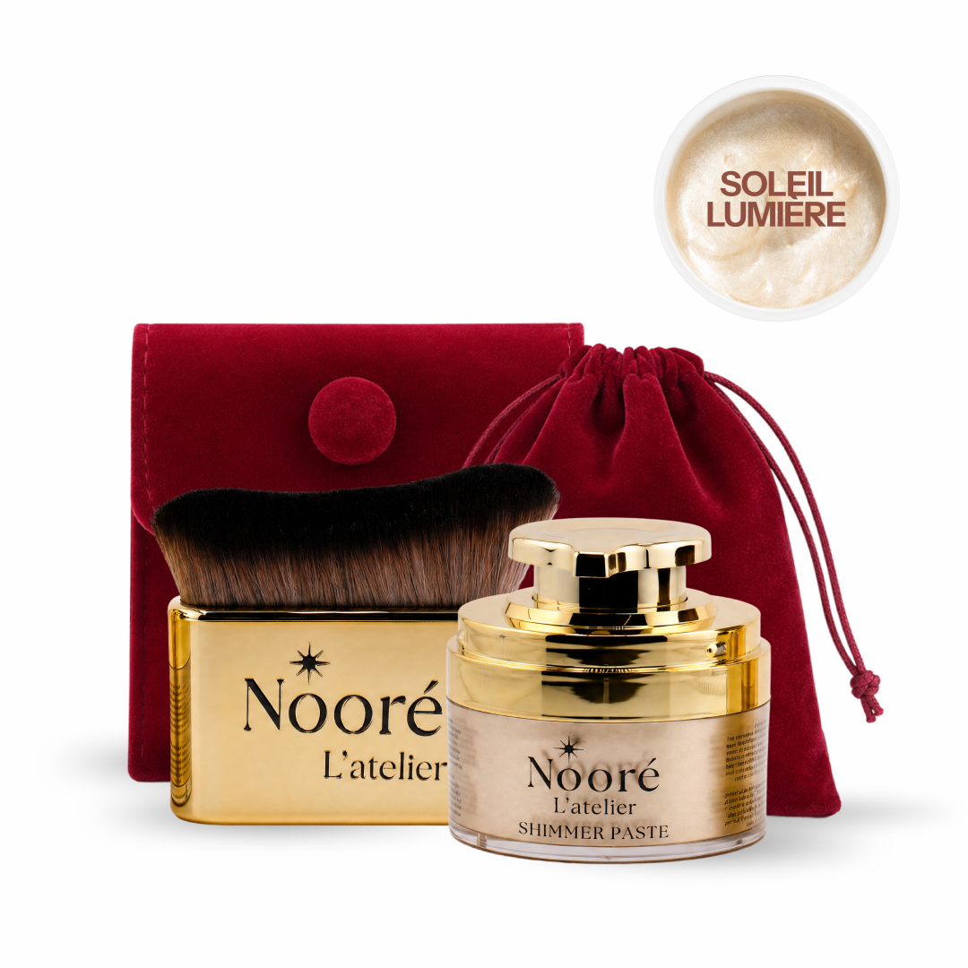 Shimmering Body Paste + Face &amp; Body Kabuki Brush Gift Set