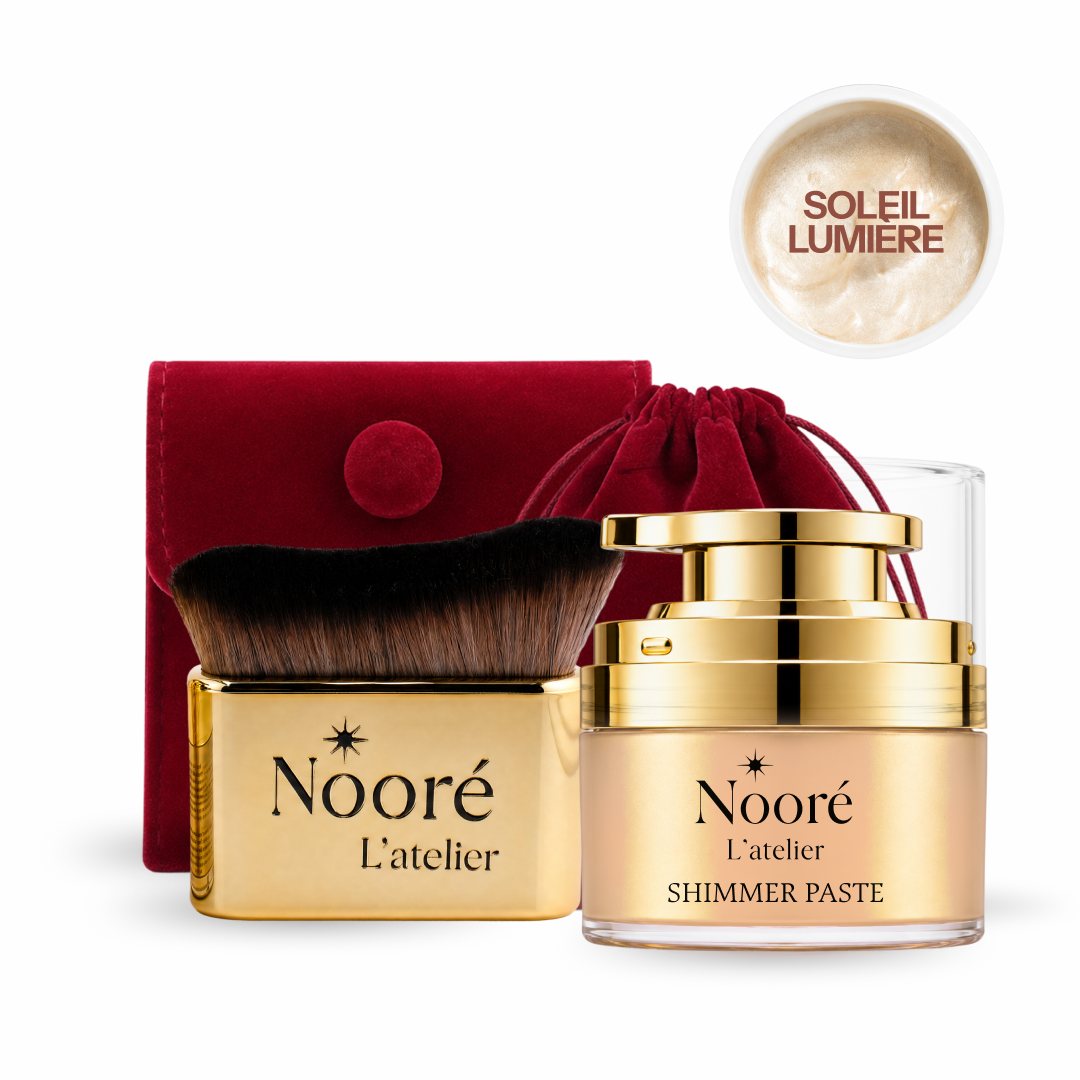 Shimmering Body Paste + Kabuki Brush Gift Set